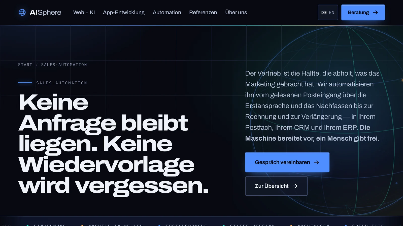 Sales-Automation bei AISphere: «Keine Anfrage bleibt liegen. Keine Wiedervorlage wird vergessen.»